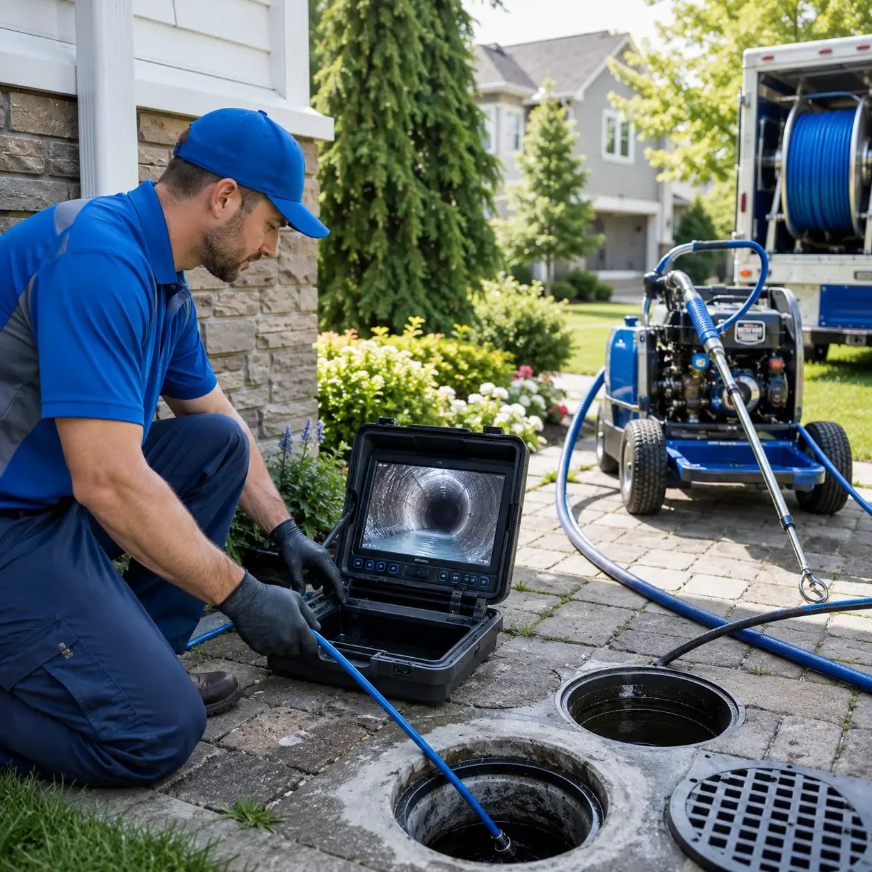 Outdoor drain cleaning professionals serving Eddy, TX